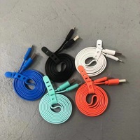 África Venta caliente Barato Oraimo USB Cable DE DATOS V8 Tipo C Cable de carga Cable de datos de fideos planos para iPhone Teléfono Android
