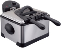 Friteuse électrique en acier inoxydable 6L pour poulet, 2000W, homologation ETL