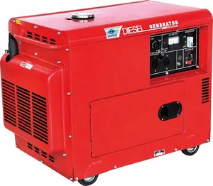 5kw diesel generator silent type key start with battery single phase with ATS
