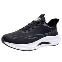 Nouvelles chaussures de sport pour hommes toutes saisons, à lacets, tendance, décontractées, semelles souples, amortissantes, antidérapantes, respirantes, en mesh EVA