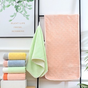 Toalla de Baño de Felpa Coral, Color Sólido, Rectangular, Resistente a las Pelusas, Absorbente, para Uso Doméstico, 170g 200g, Toallas de Dos Colores - Product Image 4