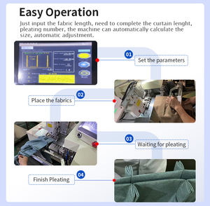 EISENKO Machine industrielle automatique de plissage de rideaux de haute qualité, composants essentiels à point de chaînette, PLC/Moteur/Engine, haute vitesse, CE - Product Image 6