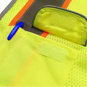 Fabricante de alta calidad Hi Vis Green Jacket Chaleco de seguridad de invierno Tiras reflectantes Algodón Chaleco de trabajo de alta visibilidad Fluorescente - Product Image 5