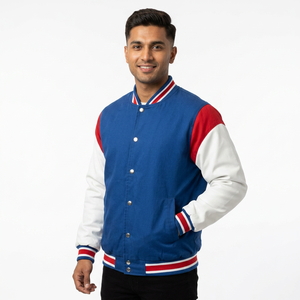 Customized Men's Slim Fit Varsity Winter Varsity Jacket Casual Streetwear with Cool Print University Bomber College Winter <b>Coat</b> - Product Image 1