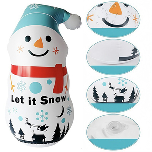 Vaso de PVC Juguetes Inflable Papá Noel Muñeco de nieve Decoración de fiesta de Navidad - Product Image 2