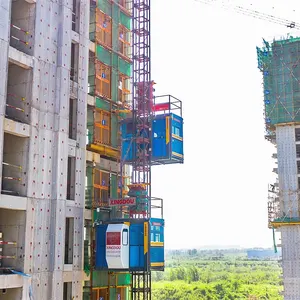 High rise access cage Hoist Temporary personnel Material Lifts Construction builders Hoist