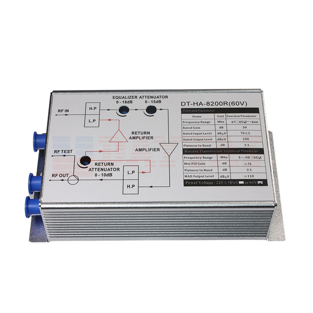 Fttb Catv Home Booster Trunk Catv Amplifier house Rf Booster 60V Return Path House CATV Amplifier