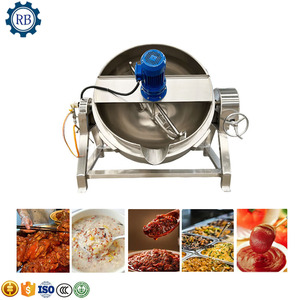 หม้อต้มไฟฟ้า/แก๊ส SUS304 ขนาด 100 ลิตร 200 ลิตร 300 ลิตร 500 ลิตร พร้อมกวนในตัว - Product Image 3