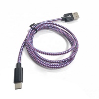 Câble de données usb c à charge rapide en nylon tressé USB vers type c pour câble de téléphone portable