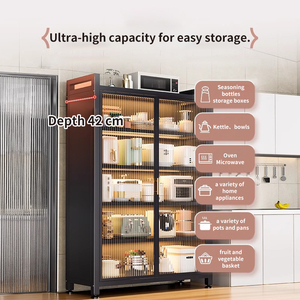 Kim loại phòng khách sideboard bàn ăn đồ nội thất lưu trữ giá nhà bếp phòng tắm đứng một mình lưu trữ đơn vị lưu trữ kệ đơn vị - Product Image 3