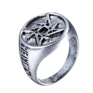 Bague de rock pour homme, style groupe de <span class=keywords><strong>heavy</strong></span> <span class=keywords><strong>metal</strong></span>, en alliage d'argent antique, tendance, pour fiançailles, fête, mariage, cadeau, bijoux de mode, vente directe usine - Product Image 4