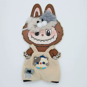 La bu bu Boneca Roupas 17cm Plush Cartoon Acessórios La bu bu Pet Temático Boneca Roupas Bonecas Dress Up - Product Image 3