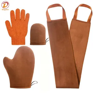 Hot Selling Self Tanning Mitt Applicator Kit Exfoliating Mitt Mini Face Mitt Back Lotion Applicator Self Tanner Brush