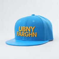 Gorras Snap Back con ala de cuero de 6 paneles, gorras de béisbol personalizadas con estilo de ala plana, Sombreros con logotipo bordado 3D personalizados