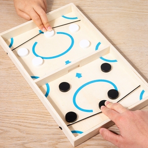 Jeu d'échecs familial en bois Double Catapult Interactive Board Sling Puck Game jouet de <span class=keywords><strong>table</strong></span> pour enfants - Product Image 5
