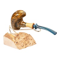 MUXIANG Nouvelle Arrivée Support de Présentation pour Pipe à Tabac en Racine de Bruyère, Présentoir Monoplace pour Pipe à Tabac