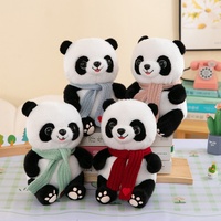 Nouvelle collection : Peluche Panda mignonne à capuche en Polyester et Coton PP, Figurine pour machine à griffes, 11-30cm, Cadeau de parc