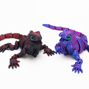 Statue d'iguane articulée imprimée en 3D pour la décoration intérieure et les cadeaux de fêtes/événements, avec animaux et dinosaures - Product Image 4