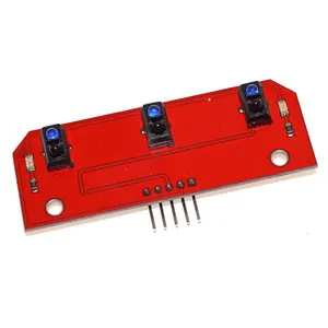Красная пластина 3 канала ИК инфракрасный отслеживания TCRT5000 датчик слежения модуль