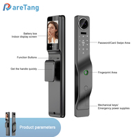 Serrure Intelligente TUYA WIFI en Bois avec Caméra, Déverrouillage par Empreinte Digitale, Sans Clé, Électronique, Ttlock, Daretang