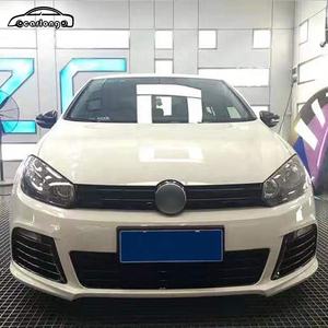 Offre Spéciale – Kit Complet Neuf de Pare-chocs Avant/Arrière, Grilles Latérales et Sortie d'Échappement Style R20 pour <span class=keywords><strong>Golf</strong></span> 6, Noir Apprêté - Product Image 3