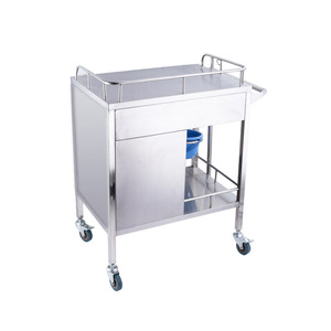 Carrito de Emergencia de Acero Inoxidable, Hermoso y Elegante, con Puerta Única de Apertura Superior, para Hospital - Product Image 4