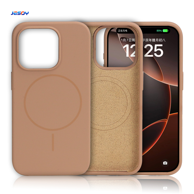 Magnetic Silicon Mobile Phone Cover With Logo Original Silicone Phone Case For iPhone 16 15 14 13 Pro Max