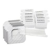OWNSWING Lot de 4 attaches de drap avec bandes de verrouillage, attaches d'angle en plastique pour maintenir les draps en place, attaches de lit pour la maison