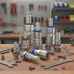 Lechen מותאם אישית חלקה לחץ נמוך במכונה uqd מחברים | אוניברסלי מהיר להתנתק קירור נוזל מחבר cnc עיבוד - Product Image 6