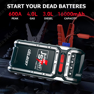 <span class=keywords><strong>Arrancador</strong></span> <span class=keywords><strong>de</strong></span> Coches con Corriente Máxima <span class=keywords><strong>de</strong></span> 600A, 16000mAh, 12V, Caja <span class=keywords><strong>de</strong></span> Arranque, <span class=keywords><strong>Batería</strong></span> <span class=keywords><strong>de</strong></span> Respaldo para <span class=keywords><strong>Coche</strong></span>, Multifunción - Product Image 6