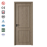 Porte coupe-feu NFPA 252, résistance au feu 20 à 60 minutes, en bois massif pour bâtiment commercial, porte intérieure coupe-feu acoustique avec poignée ignifugée
