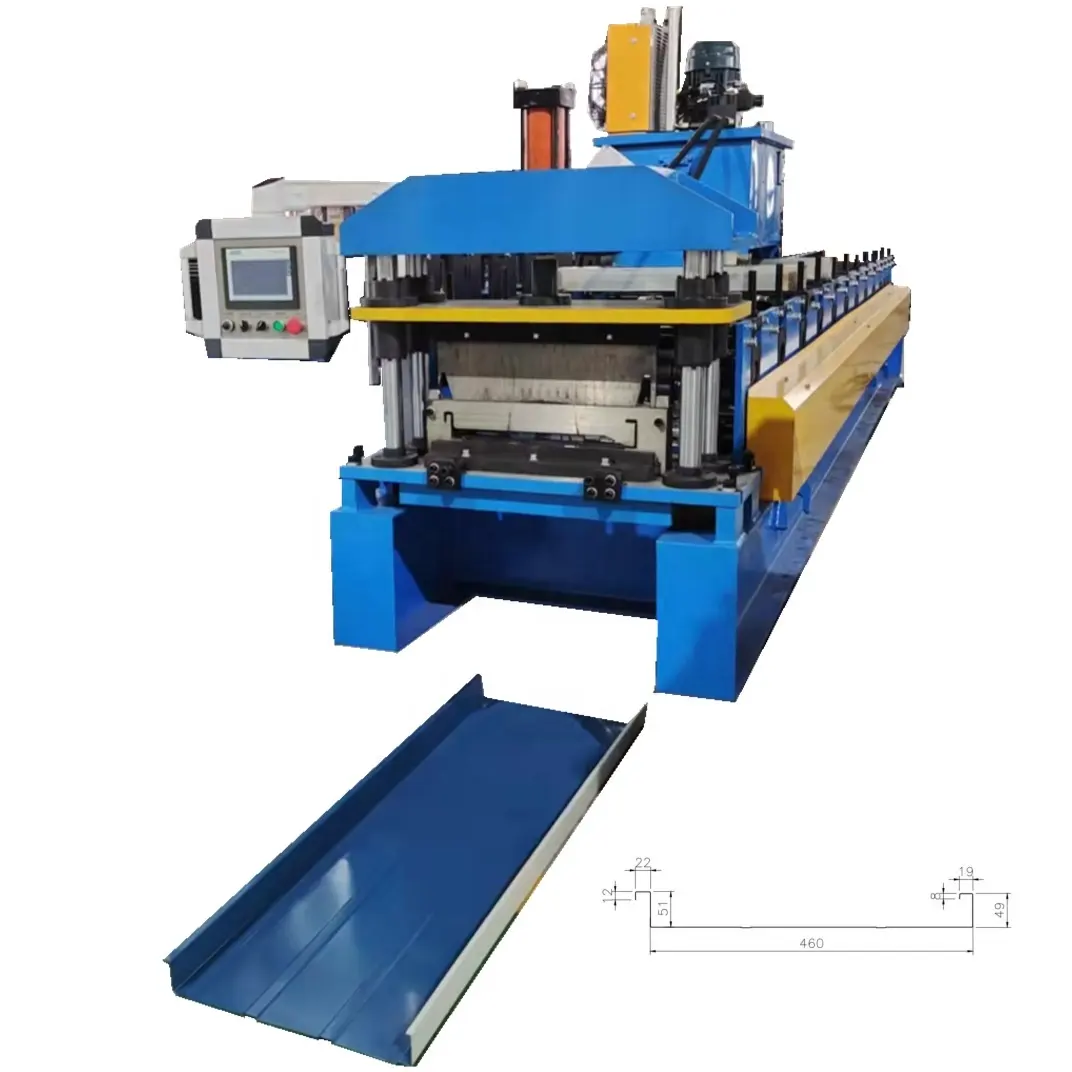 Draagbare Volledige Automatische Ssr Staande Naad Metalen Dak Panel Elektrische Naden Sheet Roll Forming Machine Te Koop Prijs