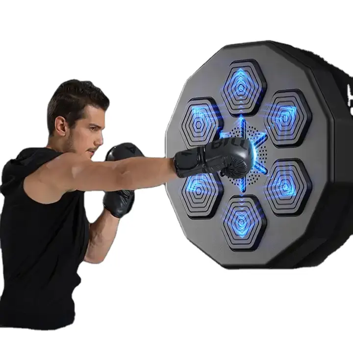 Indoor Smart Bluetooth Onepunch Music Boxing Target Training Machine Volwassen Muur Gemonteerde Trainer Kicking Pad Met Handschoenen