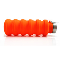 Bouteille d'eau pliable en silicone sans BPA, mignonne, portable, réutilisable, accessoires de voyage, 500 ml, pliable, pour le sport, la gym, CE