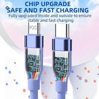 Kabel Data pengisian daya Cepat silikon awet 3A PD20W, kabel OTG 1m Seri 11/12/13/14 untuk ponsel
