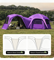 Tente dôme automatique en tissu Oxford ignifuge Tertlon pour camping extérieur, abri solaire, OEM ODM personnalisé