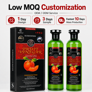 Gel de Coloración Capilar con Extracto de Frutas, Sin Amoníaco, Coloración Rápida en 10 Minutos, Tinte <span class=keywords><strong>Permanente</strong></span> <span class=keywords><strong>para</strong></span> Cabello Negro, Cubre el 100% del Cabello Blanco - Product Image 3