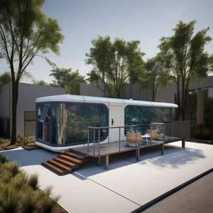 Cápsula espacial Casa prefabricada móvil Casas móviles Casas pequeñas con rueda - Product Image 2