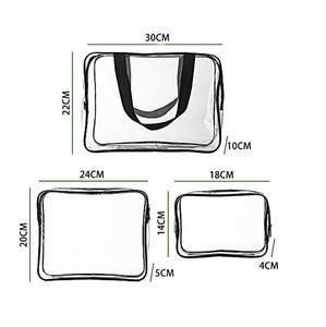 Custom Travel Toilet <strong>Make</strong> <strong>up</strong> <strong>Bag</strong> Set Trousse Maquillage Transparent Pvc Makeup <strong>Bag</strong> with Zipper clear Plastic Cosmetic <strong>Bags</strong> - Product Image 3