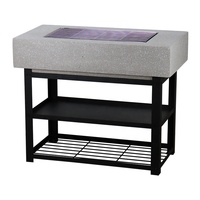 Nouveau design BBQ Grill Table Fire Pit Garden BBQ Grill Fire Bowl Assembly Square Fire Pit avec Low CBM pour une utilisation en extérieur