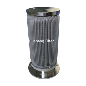 Filtre de fonte plissé par purification liquide pharmaceutique adaptée aux besoins du client nettoyable d'acier inoxydable - Product Image 2