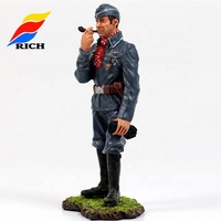 Figurine miniature en alliage de peltage de 54 mm, personnages de films et de séries TV de la Seconde Guerre mondiale, peinte à la main, moulée par centrifugation, marque RICH, personnalisable et économique