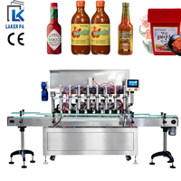 Machine de remplissage automatique de sauce tomate et de ketchup, ligne de production industrielle à grande vitesse pour l'embouteillage de pâte de piment