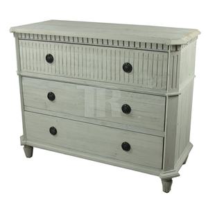 ตู้เก็บของไม้แกะสลักสไตล์วินเทจแบบเรียบง่ายสำหรับห้องนอน 4 ลิ้นชัก - Product Image 3