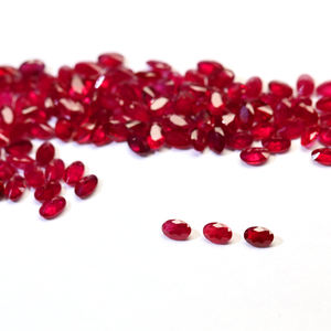 <span class=keywords><strong>Rubino</strong></span> Naturale all'Ingrosso Datian, Piccole Dimensioni 2.5x3.5-3x4mm, Taglio Ovale, Pietra Preziosa Sfusa, <span class=keywords><strong>Colore</strong></span> <span class=keywords><strong>Rosso</strong></span> <span class=keywords><strong>Rubino</strong></span> Birmano del Myanmar, Miglior Prezzo - Product Image 1