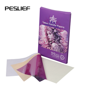 Nouveau produit – 100 feuilles/boîte – Papier thermique <span class=keywords><strong>rose</strong></span> pour pochoirs de <span class=keywords><strong>tatouage</strong></span> temporaire – Modèle de haute qualité pour tatouages – Bon prix - Product Image 3