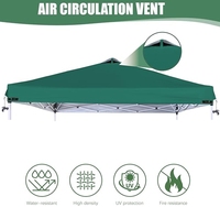 Gazebo Pop-Up Imperméable Sur Mesure pour Jardin et Terrasse avec Structure Robuste Thermolaquée
