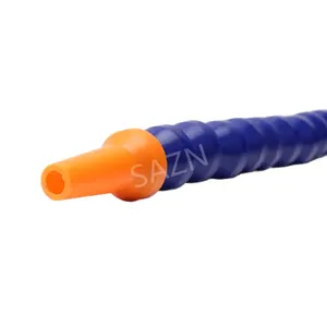 SAZN YS Blue Round Nozzle Water Oil Coolant Pipe Flexible Hose Plastic Adjustable Cooling Tube