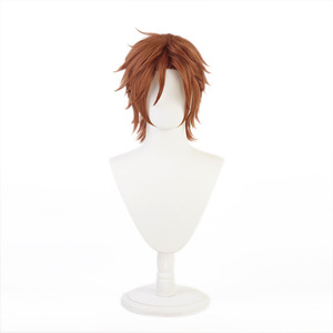 Peluca de <span class=keywords><strong>Cosplay</strong></span> de Mikejima <span class=keywords><strong>Madara</strong></span> de Ensemble Stars, Ainizi, 30 cm, Corta, Marrón Amarillo, Sintética - Product Image 2