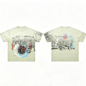 Camiseta de Verano Extra Grande de Algodón para Hombre, 307 g/m², Negra, Camiseta DTG, Camisetas Personalizadas para Hombre, Marca - Product Image 3